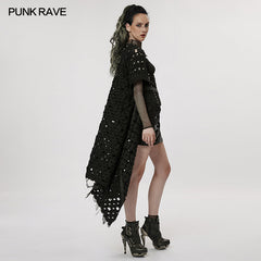 WY-1466MJF The Post-apocalyptic style hollow out cardigan?-??Punk Rave Clothing