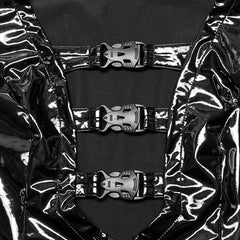 WY-1470PDF Punk sexy patent leather vest?-??Punk Rave Clothing