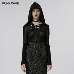 WY-1475XDF The Post-apocalyptic Techwear Bolero?-??Punk Rave Clothing