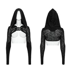 WY-1475XDF The Post-apocalyptic Techwear Bolero?-??Punk Rave Clothing