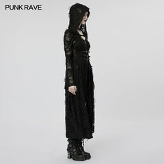 WY-1476XCF Dark Gothic Knitted Coat?-??Punk Rave Clothing