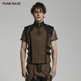 WY-1478DQM Handsome Punk Vest?-??Punk Rave Clothing