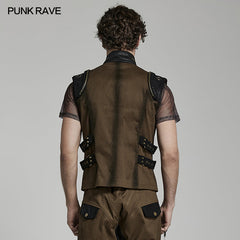 WY-1478DQM Handsome Punk Vest?-??Punk Rave Clothing