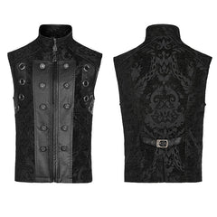 WY-1489MJM Goth ornate waistcoat?-??Punk Rave Clothing