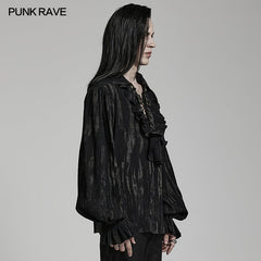 WY-1497CCM Goth tie-dyed jacquard shirt?-??Punk Rave Clothing