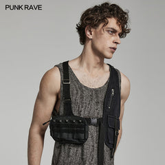 WY-1517MJM Doomsday punk vest bag?-??Punk Rave Clothing