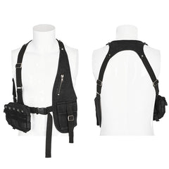 WY-1517MJM Doomsday punk vest bag?-??Punk Rave Clothing