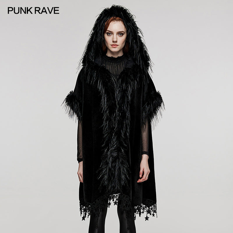 WY-1519DPF Goth Bat Cloak?-??Punk Rave Clothing