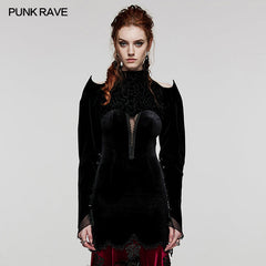 WY-1522XDF Gothic velvet blossom Bolero?-??Punk Rave Clothing