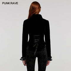 WY-1535DQF Gothic Fake two-piece jacket?-??Punk Rave Clothing