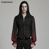 WY-1601MJM Gothic Jacquard Asymmetric Vest Vintage Victorian Tailored Waistcoat?-??Punk Rave Clothing
