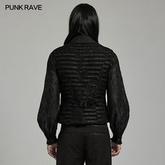 WY-1621MJM Punk Rave Classic Slim Male Goth Waistcoat?-??Punk Rave Clothing
