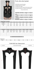 WY-1653XDF Spiked Gothic Cutout Punk Jackets for Edgy Statement Looks?-??Punk Rave Clothing