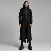 WY-1660XCM Gothic Steampunk Trench Punk Coat Buckle Strap Long Jacket?-??Punk Rave Clothing