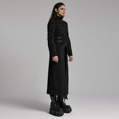 WY-1660XCM Gothic Steampunk Trench Punk Coat Buckle Strap Long Jacket?-??Punk Rave Clothing