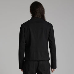 WY-1667XCM Gothic Military Punk Jacket with Buckle Strap Detailing?-??Punk Rave Clothing