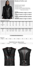 WY-1670MJM Medieval Leather Gothic Vest with Buckle Strap Details?-??Punk Rave Clothing