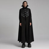 WY-1680DPM Mens Gothic High Collar Buckle Punk Coat Cape?-??Punk Rave Clothing
