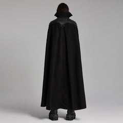 WY-1680DPM Mens Gothic High Collar Buckle Punk Coat Cape?-??Punk Rave Clothing