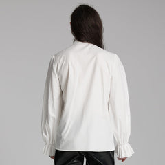 WY-1684CCM Mens Gothic Pleated Ruffle Shirt Victorian Steampunk Style?-??Punk Rave Clothing