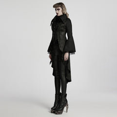 WY-1736XCF Gothic Jacket Victorian Tailcoat Style Long Flared Sleeves