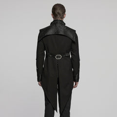 WY-1789LDM Gothic Coat Dark Victorian Brocade Jacket Menswear Tailored Design