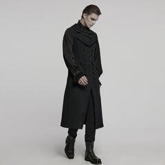 WY-1799MJM Gothic Vest Long Tailcoat Sleek Dark Victorian Design