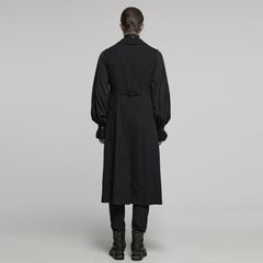 WY-1799MJM Gothic Vest Long Tailcoat Sleek Dark Victorian Design