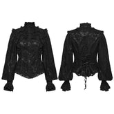 WY-1820CCF Victorian Gothic Shirt Lace Ruffled Corset Design
