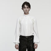 WY-1875CCM Elegant Victorian Gothic Shirts with Intricate Embroidered Details