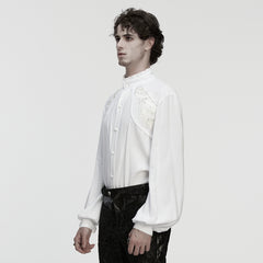 WY-1875CCM Elegant Victorian Gothic Shirts with Intricate Embroidered Details