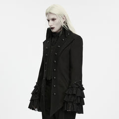 WY-2061XCM Victorian Double Breasted Gothic Jacket with Lace Cuffs