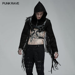WY-667XDM Punk personality tassel jacket?-??Punk Rave Clothing