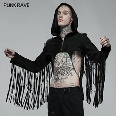 WY-667XDM Punk personality tassel jacket?-??Punk Rave Clothing
