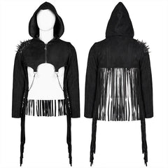 WY-667XDM Punk personality tassel jacket?-??Punk Rave Clothing