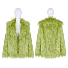 WY-1059XCF Simple punk imitation fur coat?-??Punk Rave Clothing