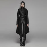 WY-1061XCF Gothic Asymmetrical Punk Jackets Long Tailcoat Steampunk Design