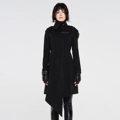 WY-1198ECF Simple Military Uniform Woolen Coat?-??Punk Rave Clothing