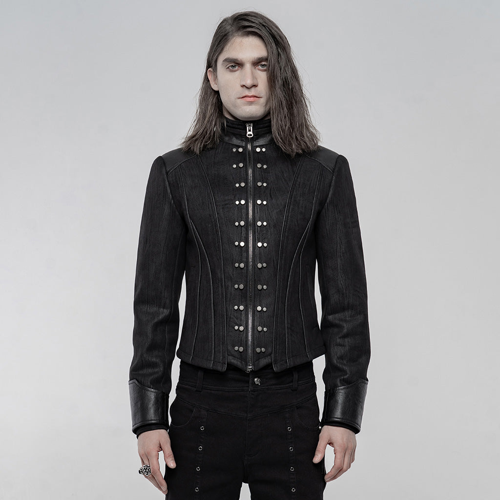 WY-1245XDM Punk handsome Short Coat?-??Punk Rave Clothing