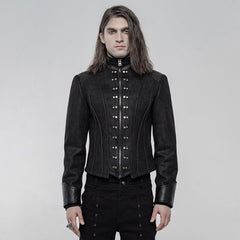 WY-1245XDM Punk handsome Short Coat?-??Punk Rave Clothing