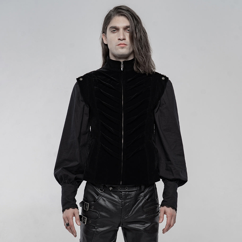 WY-1249MJM Vintage Goth Vest?-??Punk Rave Clothing