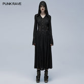 WY-1359XCF Gothic cut-out applique coat?-??Punk Rave Clothing