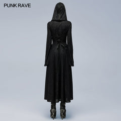 WY-1359XCF Gothic cut-out applique coat?-??Punk Rave Clothing