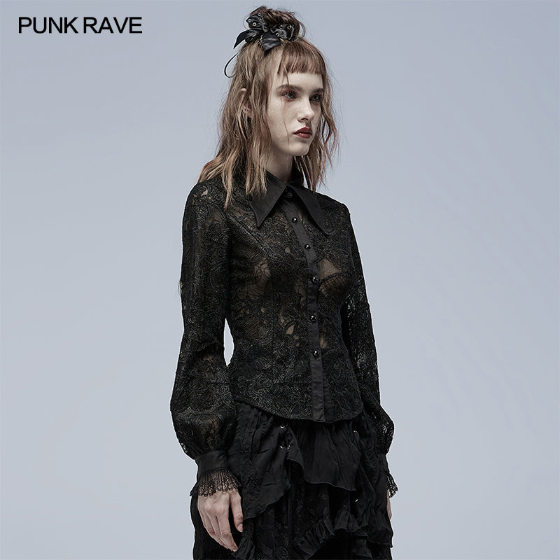 WY-1360CCF 2022 Gothic Lolita shirt?-??Punk Rave Clothing