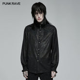 WY-1380XCM Gothic asymmetric shirt?-??Punk Rave Clothing