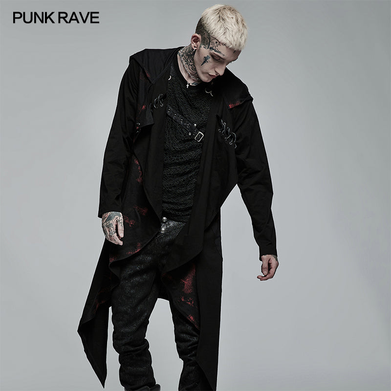WY-1382WYM Goth printed knitted coat?-??Punk Rave Clothing
