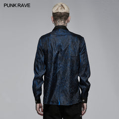 WY-1384CCM Punk personality crack shirt?-??Punk Rave Clothing