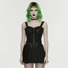 WY-1904SYF Edgy Punk Corset Dress with Studded Details