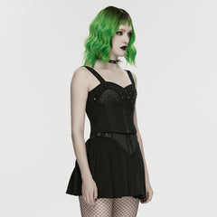 WY-1904SYF Edgy Punk Corset Dress with Studded Details