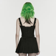 WY-1904SYF Edgy Punk Corset Dress with Studded Details